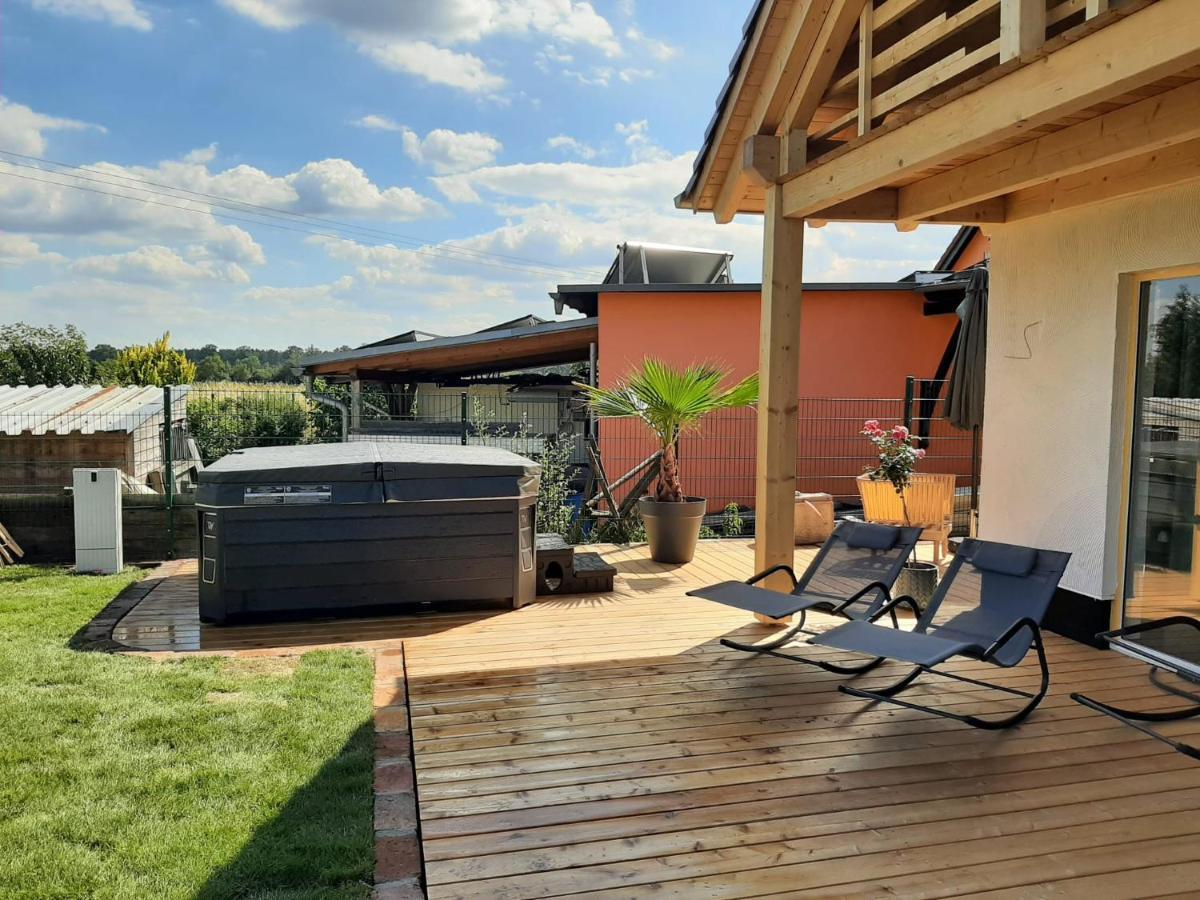 גיירסוואלדה Landliebe, Ferienhaus, 3 Schlafzimmer Mit Sauna Und Outdoor Whirlpool מראה חיצוני תמונה